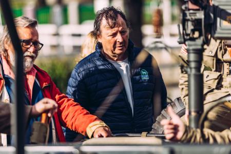 Drago Mislej Mef in Dušan Milavec v akciji